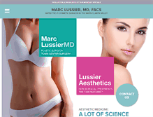 Tablet Screenshot of lussiermd.com